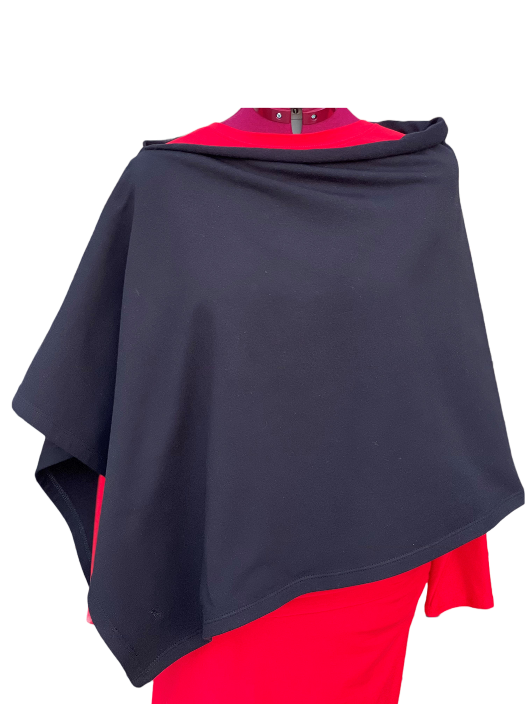 LK Poncho svart